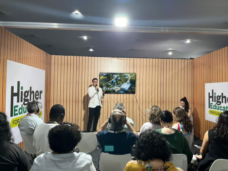 Facens integra o pavilhão “Ensino Superior pela Ação Climática” na COP30, ao lado de universidades brasileiras