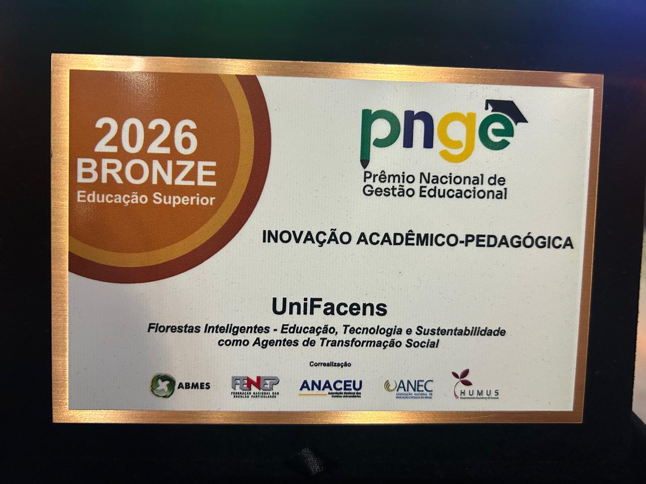 UniFacens é reconhecida no PNGE 2026 com projeto Florestas Inteligentes